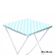 Toalha Plástica Cobre Manchas Perolizada - 78 x 78 cm - Xadrez Azul Claro - 10 unidades - CampFestas - Rizzo Toalha Plástica Cobre Manchas Perolizada - 78 x 78 cm - Xadrez Azul Claro - 10 unidades - CampFestas - Rizzo