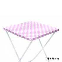 Toalha Plástica Cobre Manchas Perolizada - 78 x 78 cm - Xadrez Rosa - 10 unidades - CampFestas - Rizzo Toalha Plástica Cobre Manchas Perolizada - 78 x 78 cm - Xadrez Rosa - 10 unidades - CampFestas - Rizzo