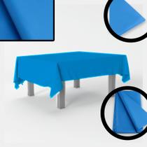 Toalha plástica de mesa Azul Royal pra decora festa 137x274