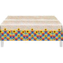 Toalha Plástica para Decoração de Mesa Festa Temática - Festa Junina - Festcolor