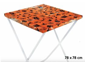 Toalha Plástica Perolizada Festa de Halloween Laranja 78x78cm Cobre Manchas - Campfestas - Inspire sua Festa Loja Toalha Plástica Perolizada Festa de Halloween Laranja 78x78cm Cobre Manchas - Campfestas - Inspire sua Festa Loja