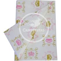 Toalha Plastica Princesa Perolizada 78X78CM
