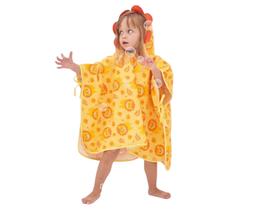 Toalha poncho infantil c/ capuz saída praia piscina banho