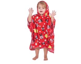 Toalha poncho infantil c/ capuz saída praia piscina banho