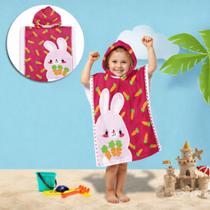 Toalha Poncho Infantil com Capuz Menina e Menino Personagens Divertidos Toalha Poncho Infantil com Capuz Menina e Menino Personagens Divertidos