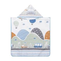 Toalha Poncho Papi Felpuda Algodão Capuz Pista de Carros