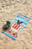 Toalha Praia Aveludada Transfer Dog Summer Lepper