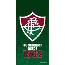 Toalha Praia Buettner Veludo Brasão Fluminense 70cm x 140m Verde Toalha Praia Buettner Veludo Brasão Fluminense 70cm x 140m Verde