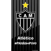 Toalha Praia Buettner Veludo Brasão Paixão do Povo Atlético Mineiro 70cm x 140m Preto Toalha Praia Buettner Veludo Brasão Paixão do Povo Atlético Mineiro 70cm x 140m Preto