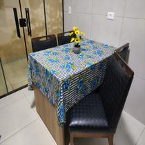 Toalha Protetora Para Mesa de Cozinha 10 Lugares Malha Estampada 3,00x1,40m Básica Para Dia a Dia
