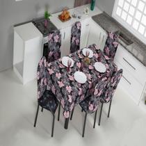 Toalha Protetora Para Mesa de Cozinha 10 Lugares Malha Estampada 3,00x1,40m Básica Para Dia a Dia