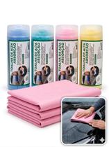 Toalha PVA Super Absorvente 32x43cm para Limpeza Automotiva e Vidros Sem Manchas