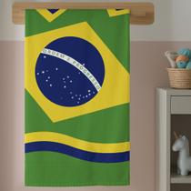 Toalha Qualidade de Banho Menina Com Estampa Brasil Toalha Qualidade de Banho Menina Com Estampa Brasil