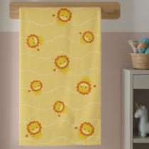 Toalha Qualidade de Banho Menina Com Estampa Infantil Baby Leãozinho Cute Fofo