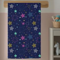 Toalha Qualidade de Banho Menina Com Estampa Infantil Ceu Estrelado Estrelas