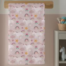 Toalha Qualidade de Banho Menina Com Estampa Infantil Menina Unicornio Magico