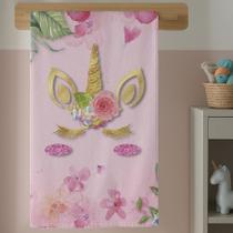Toalha Qualidade de Banho Menina Com Estampa Infantil Menina Unicornio Magico