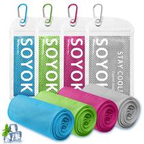 Toalha Refrescante SOYOK Kit com 4 Unidades 102x30 cm Microfibra Toalha Refrescante SOYOK Kit com 4 Unidades 102x30 cm Microfibra