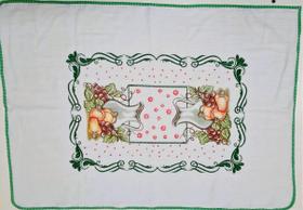 Toalha Retangular Chá e Café Estampada 9466cm 100% Algodão