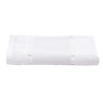 Toalha Rosto Bella Dohler Bordar Barrado Etamine 50x80cm - Branco