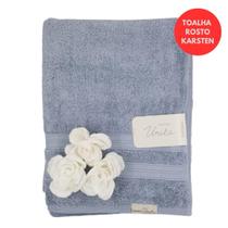 Toalha Rosto Karsten Unika 100% Algodão 500g/m² Azul Allure