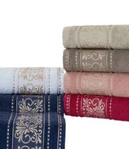 Toalha Rosto Macia Decorada Colors Algodão Vicenza 49x80 CM