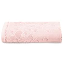 Toalha Rosto Velour Algodão Romance, tamanho 50cmx80cm. Cor Rosa. Marca Döhler Toalha Rosto Velour Algodão Romance, tamanho 50cmx80cm. Cor Rosa. Marca Döhler