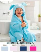 Toalha Safari Soft Infantil Bebe com Capuz 80x100cm Kit 1 2 3 ou 4 toalhas Quantidade:2 ToalhasEstampa:Pinguim