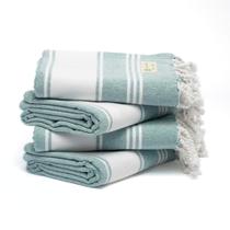 Toalha Salt Earth Turkish Cotton Quick Dry 91x183 cm, conjunto 4 Toalha Salt Earth Turkish Cotton Quick Dry 91x183 cm, conjunto 4