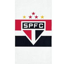 Toalha são paulo aveludada oficial 1,40m x 70cm - Lepper