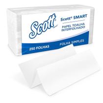 Toalha SCOTT SMART INTERFOLHADA FS C/ 1000 FOLHAS