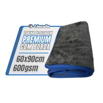 Toalha Secagem Lincoln Premium Cinza 60x90cm 600GSM