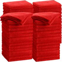 Toalha Shimeyao 30 peças de microfibra vermelha 40x40 cm 500 GSM Toalha Shimeyao 30 peças de microfibra vermelha 40x40 cm 500 GSM