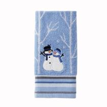 Toalha SKL Home Winter Friends Snowman 61x122 cm azul Toalha SKL Home Winter Friends Snowman 61x122 cm azul