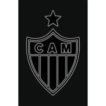 Toalha Social Buettner Jacquard Veludo Futebol Atletico Mineiro 33cmx50cm Preto