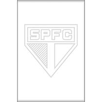 Toalha Social Buettner Jacquard Veludo Futebol Sao Paulo 33cmx50cm Branco
