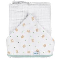 Toalha Soft 80 cm x 90 cm com Capuz Baby Joy Fábula