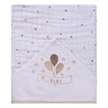 Toalha Soft Bebê Bordada Baby Joy Clássicos