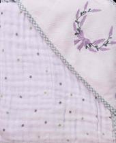 Toalha soft c/capuz de canto bordado 76096625 baby joy classicos estampada 80cmx80cm