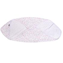 Toalha soft capuz bebe 3 camadas e pano boca bordado e estampado flores
