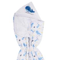 Toalha Soft Dengo Azul 100% Algodão com Capuz - REF3647