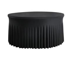 Toalha Spandex para Mesa Redonda 120cm - Preta