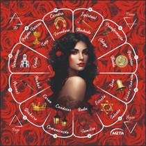 Toalha Sublimada Cigana Tarot Baralho 70x70cm- Selecione Cor