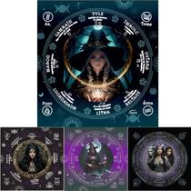 Toalha Sublimada Jogo Cartas Bruxa Wicca- Selecione o Modelo