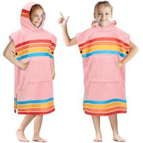Toalha SUN CUBE, roupão infantil, com capuz, 93 cm, rosa