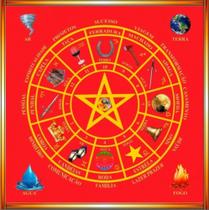 Toalha Tarô E Oráculos Cigana Em Veludo Vermelha + Presente