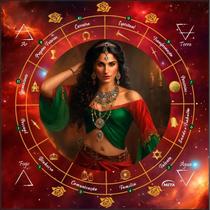 Toalha Tarot Tecido Jogo Cartas Cigana Do Oriente 70X70Cm