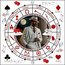 Toalha Tecido Jogo Baralho Leitura Zé Pelintra 70 x 70 cm