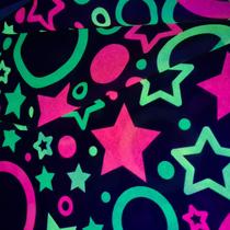 TOALHA TNT ESTAMPADA FESTA NEON 0,68 X 0,68 m C/ 5 PEÇAS