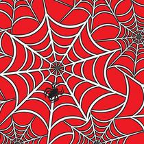 TOALHA TNT ESTAMPADA VERMELHA TEIA (ARANHA) 0,68 X 0,68 m C/ 5 PEÇAS